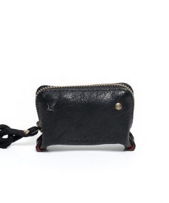 Black June bug coin purse