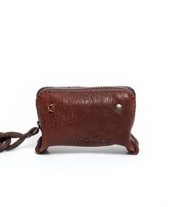 Brown June bug coin purse